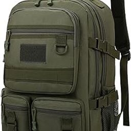 SAZ DEKOR Hiking Backpack Waterproof Bag Travel Backpack for Trekking Survival Dark Green-image-90