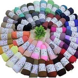 Premium Crinkled Cotton Hijab/Scarf (Assorted Colour), (Pack of 2)-image-14