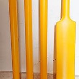 vivi5 Junior Heavy Plastic Cricket Stumps Set - 3 Stumps + 2 Bails + 1 Stand and Heavy Cricket bat Size 2 no-image-49