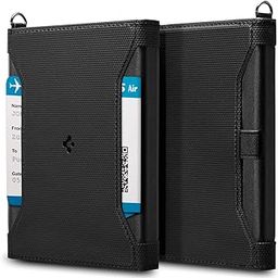 Leather Passport Card Holder Passport Wallet Travel Documents Organizer Protector Passport Holder Travel Accessories with RFID Blocking Technology SIM Card Pin Included - Black-image-94