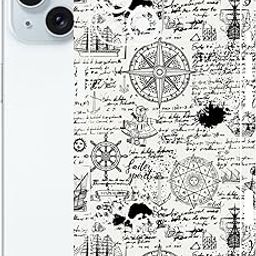 Mobile Back Skin Sticker Wrap Compatible for iPhone 15 Lamination - Rear Screen Guard Protector (Coverage - Back+Camera+Sides+Logo) (Design-48)-picture-9