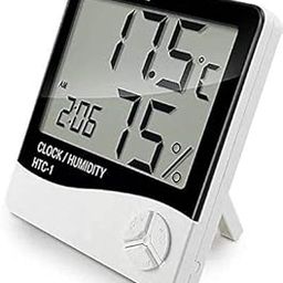 Digital Thermometer Hygrometer Room Thermometer with Humidity Incubator Meter and Accurate Temperature Indicator Wall Mounting LCD Digital Clock Monitor for Indoor-image-35