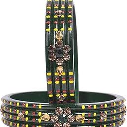 Lac Bangle Set For Women and Girls | Handemade Rajasthani Traditional Lakh Jaipuri Lac Bangles Women Set pack of 2-image-39