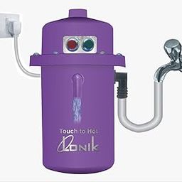 Freshwind Lonik Touch to hot Instant Water Geyser and heater with ISI marker element and thermostat for Auto cut off, safe and easy to use for indoor and outdoor made of ABS plastic (PURPLE)-picture-22