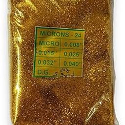 Ukiyo International - Glitter for Candle Making Sparkle Zari Powder for Resin Art & Crafts DIY Pack of 100 Grams (Golden)-image-83