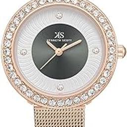 Women's PC21 Movement Watch, Analog Display and Stainless Steel Strap - K23535-RMKX, Rose Gold-image-90