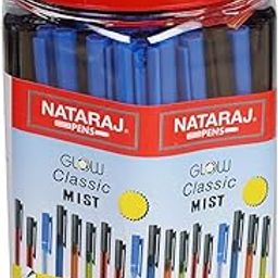 Nataraj GCM Ball Pens Jar – Pack of 2 Jars | Smooth Writing Ball Pens for School, Office & Exam Use | Long-Lasting Ink | Blue Ink Pens-image-52