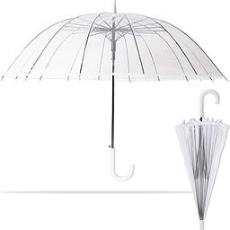 Transparent/Long umbrella, Big size umbrella, Golf Long Stick Umbrella, Umbrella for Rain, Wind Proof Umbrella, Automatic Water-Proof Umbrella for Men/Women/Kids-image-85