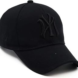 zadinga Unisex New York Baseball Adjustable Cap for Men Women Black-picture-34