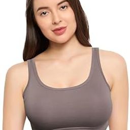 Women's Detachable Padded Sports Bra, Scoop Neck Tank Style, Size - 30B to 40B-image-35