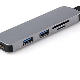 CALANDIS™ Type-C USB C to 4K HDMI Adapter USB 3.0 Hub with TF Card Reader Gray AC1402 | Computer Cables & Connectors | USB Cables, Hubs & Adapters-1