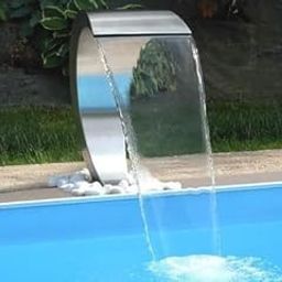 Deepak Display Works Fountains and Pools Stainless Steel Cobra Nozzle, Water Curtains, Water Fountain (6 inch Mouth hait 1 fit)-53