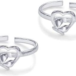 925 Sterling Silver Plain Toe Ring for Women-image-69