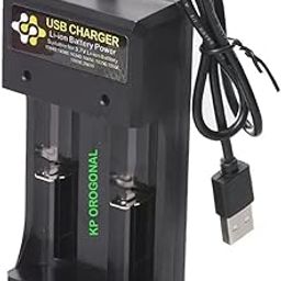 KP USB DC to DC 10440,14500,16430,16650,18350,18500,18650,26650 Battery Charger, 2 Cell Battery Charger, Suitable for 3.7V Li-ion Battery Charging-19