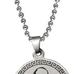 Great Dr. Babasaheb Ambedkar Pendant Locket Silver and Black Stainless Steel Necklace Chain for Men and Women-image-73