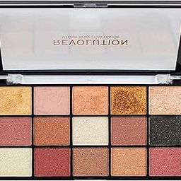 Makeup Revolution Reloaded Eyeshadow Palette for Women with 15 Silky & Easily Blendable Shades, Soft Long Lasting, Full Coverage, Highly Pigmented, Cruelty Free, 16.5g (Pack of 1)-image-3