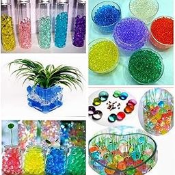 2400 PCS (Approx)/Bag Crystal Soil Water Beads - Home Decor Pearl Shaped Bio Gel Ball for Decoration-0