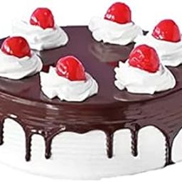 80 rose garden Fresh Cream Black Forest Cake|Anniversary / Birthday Cake|Half Kg,1 Count-image-53