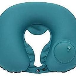TOP SELECT Portable Push Type Automatic Inflatable U-Shaped Pillow Neck Rest Travel Press Button Neck Pillow for Outdoor Travelling (Multicolour)-31