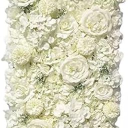 MERISHOPP 3xArtificial Silk Flowers Wall Panel Wedding Party Floral Backdrop White|Home & Garden|Wedding Supplies|Venue Decorations-image-72