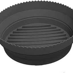 ATORSE™ Foldable Silicone Air Fryer Liner Replacement Round Air Fryer Silicone Liner Black|Home & Garden|Kitchen Dining & Bar|Small Kitchen Appliances|Fryers-image-48