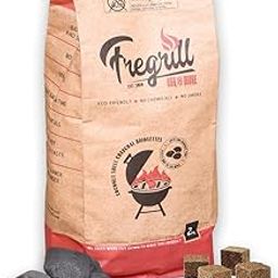 FREGRILL Premium Charcoal Briquettes for Barbecue and Grill - All-Natural BBQ Charcoal for Cooking and Grilling - Long-Lasting Barbeque Charcoal with Fire Starter Cubes for Ignition (Briquettes, 2KG)-28