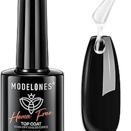 Modelones Fuctional Gel Polish from BELLE GAGA Shiny Finish Nail Polish (HEMA-FREE Top Coat, 10ml)-image-59