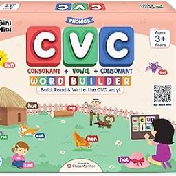 GiniMini CVC Word Builder - Letter Tiles & Whiteboard - Learn to Read, Write & Build CVC Words - Educational Toy for Kids 3 4 5 6 Years-12