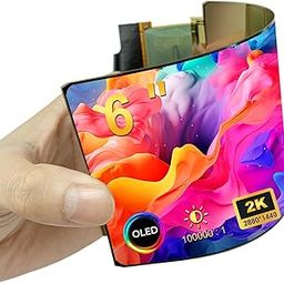 wisecoco 6 inch 2K 2880 * 1440 Flexible OLED Screen Display Bendable Display Screen Module with HDMI Driver Controller Board Kit Only Support Windows GPU Change YCRBR to RGB-79