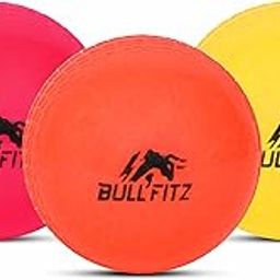 BULL FITZ Cricket Wind Ball for Match & Practice | Synthetic Swing Training Ball for Indoor, Outdoor, Street & Beach | Multicolor (Orange-Green-Pink, Pack of 3)-image-22