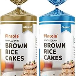 Pintola Organic Wholegrain Brown Rice Cakes Combo Pack (All Natural) (Unsalted and Lightly Salted) (130 g * 2)-image-49