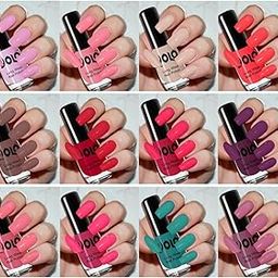 Volo Color Rich Toxic Free Perfection Shine Nail Polish Set of 12 (Light Purple, Light Pink, Pink Nude, Dark Nude, Nude, Mischievous Mint)-image-39