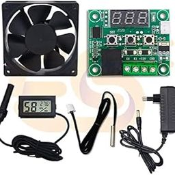 Electronic Spices Mini LCD Digital Thermometer Hygrometer Temperature Indoor Convenient Humidity Sensor Instruments Cable for DIY W1209 12V DC Digital Temperature Controller Board Thermostat-4