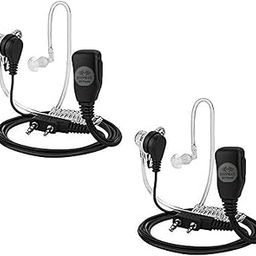 RENMAX Air Acoustic Tube Covert Earpiece Throat Mic Air Tube Earpiece Headset for Walkie Talkie Models VU-5R, F-888S (Pack of 2)-12
