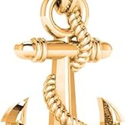 925 Sterling Silver 22k Gold Plated Ambitious and Stylish Mermaid Anchor Pendant Ambitious and Stylish Mermaid Anchor Locket for Men and Women-picture-29