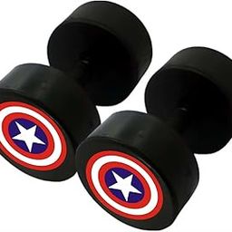 Gyming World® Set of 2 Rubber-Coated Round Dumbbells (2.5kg Each) – Perfect for Home & Gym Workouts, Ideal for Men & Women, Stylish Black Design-32