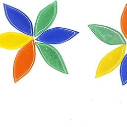 Sweven Art Mosaic Tiles, 40x15mm Size Leaves, 3mm Thick, Multicolor (Pack of 200Gms)-image-92