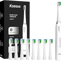 Sonic Toothbrush with 8 Brush Heads, Electric Toothbrush for Adults and Kids with Fast Charge 4 Hours Last 60 Days, 2-Min & 30s Smart Timer, IPX7 Waterproof, Type-C Charging-picture-15