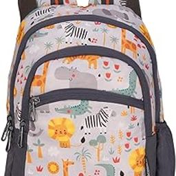 KIDO ANIMO Printed School Bag 20L - 16 inches Kids Polyester Backpack ideal for Boys and Girls of Age Group 2-5 yrs | Small Students Daypacks-image-45