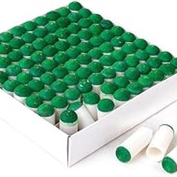 Club 147 100pcs 9mm Push-on Snooker Tips Pool Cue Stick Slip-on Teps-image-85