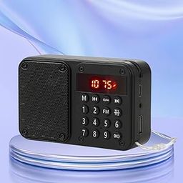 Drumstone (𝟏𝟔 𝐘𝐄𝐀𝐑 𝐖𝐀𝐑𝐑𝐀𝐍𝐓𝐘) Portable Digital FM Radio with Speaker – LED Display, Numeric Keypad, Type-C Charging, Timer Function & 8-Hour Playtime-image-3