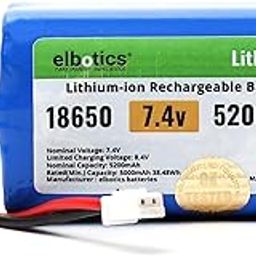 ELBOTICS 7.4V 4000mAh Li-ion Rechargeable Battery Pack JST-XH 2.54/2P Plug Lithium-ion Batteries for Electronics Products Toys Lighting, Bluetooth Equipment Fit for RC Helicopter Car Truck & RC Boats-image-49