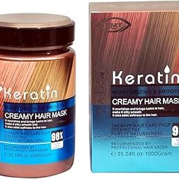 TMTKeratin Keratin Hair Mask | Smoothening and Straightening | Hair Spa | Keratin Mask | TMT Keratin Mask (1000 ML),1 Count-image-42