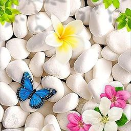 Vida De Jardin Polished White Pebbles Stones for Plant pots, Aquarium/Fish Tank, Decorations, Garden, Tables, and Home Decor (500g, White Stone)-image-69