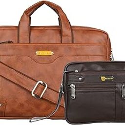Bags Multipurpose Unisex Cash Bag PU Leather Expandable 15.6 inch Laptop Messenger Office Bags/Briefcase-image-61