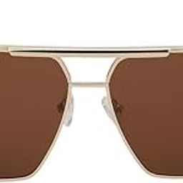 Gold Toned with Brown Polarised Lens Oversized Sunglass for mens-image-14