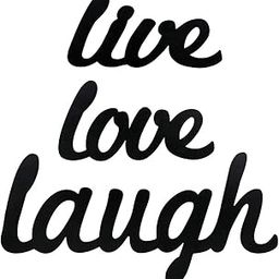 Sehaz Artworks Live Love Laugh Plaque Sign - Black Wooden Plaque Wall Hangings Home Room & Wall Decor Wall Art-image-70