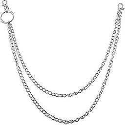 Jeans Chain for Men Stainless Steel Silver Multi-layer Silver Jeans Chain for Men and Women-image-79