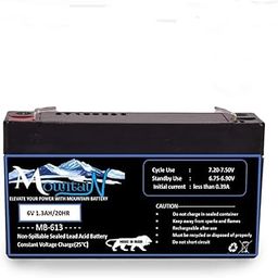 Mountain MB-613 6V 1.3AH/20HR Sealed Lead Acid Battery, Rechargeable, Non-Spillable-picture-11