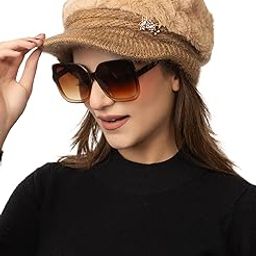 Winter Warm Knitted Beret Cap for Women with Fur Lining | Women's Woolen Soft Skull Beanie Hat with Fleece for Cold Weather-image-2